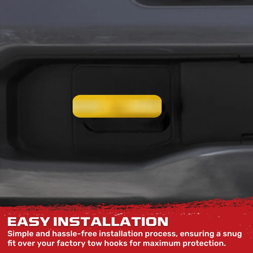 Chevy 20-25 Silverado 1500 Tow Hook Covers 2-Piece Set of Silicone Covers Standard & LED Options - Multiple Colors product image