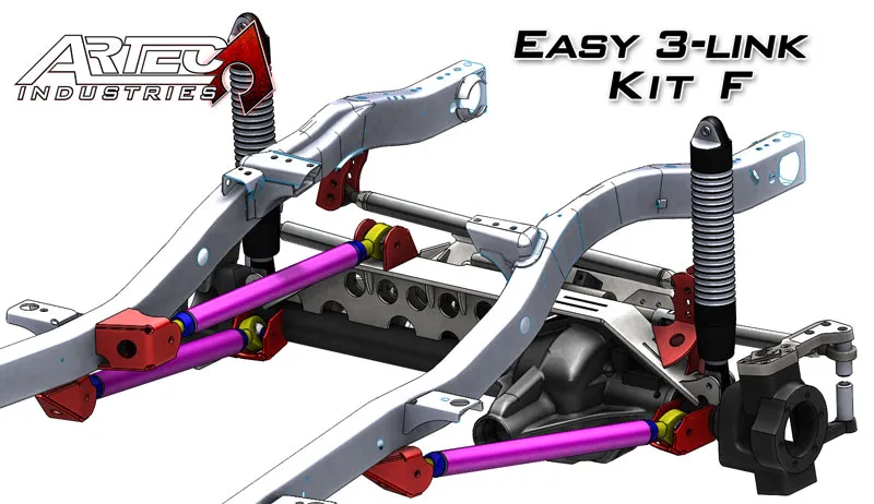 Easy 3 Link Kit F for Artec Trusses Yes Outside Frame Chevy / Ford 78-79 Front Driver Rear Passenger Artec Industries product image