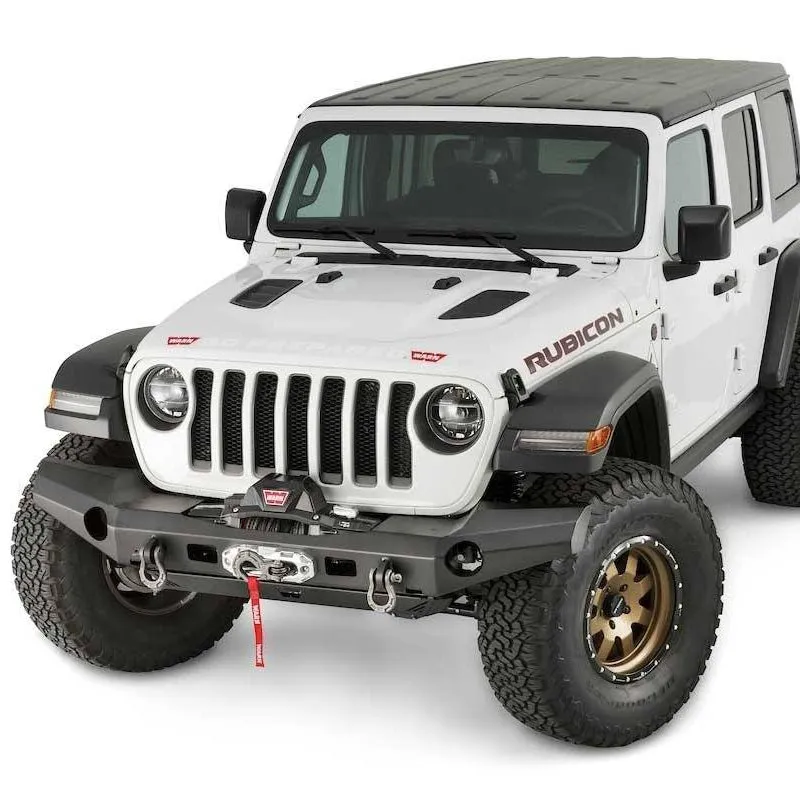 WARN - WARN Elite Front Bumper for JL and JT; Full width without grille guard tube product image