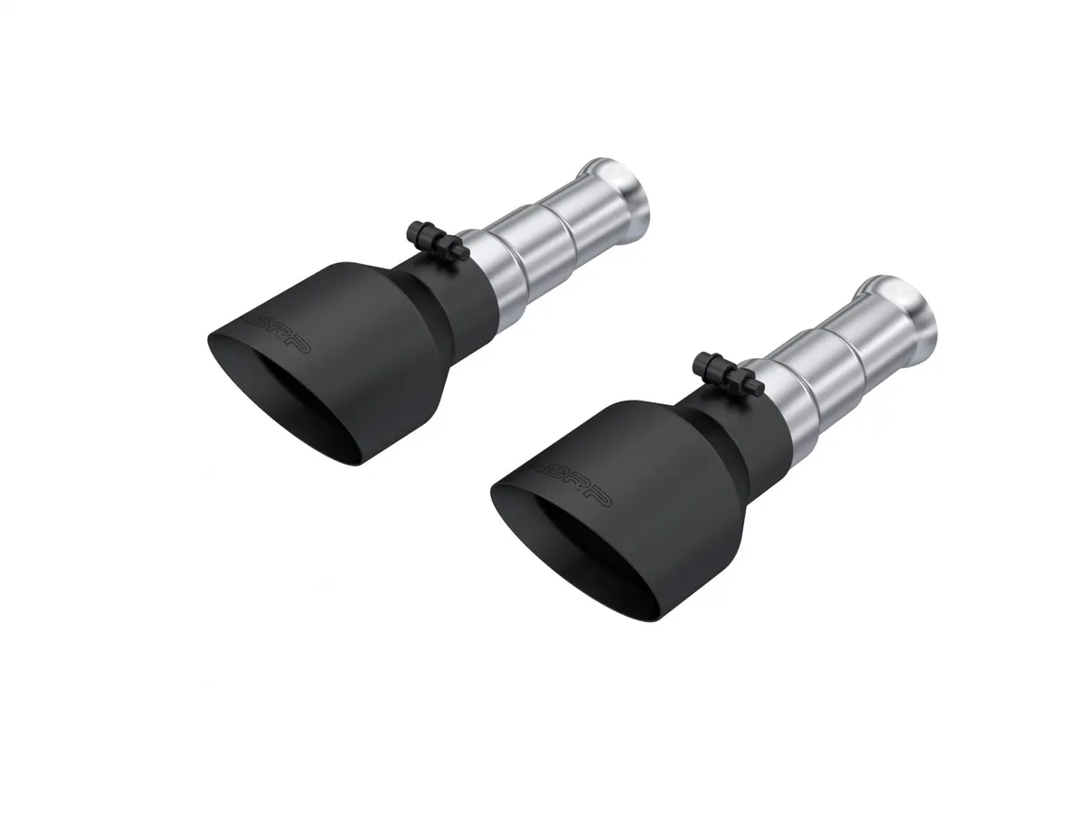 2009-2018 Ram 1500 and 2019-2024 Ram 1500 5.7L Hemi Black Exhaust Tips, Armor BLK 5 Inch OD Dual Wall Angle Cut. Sold In Pairs MBRP product image