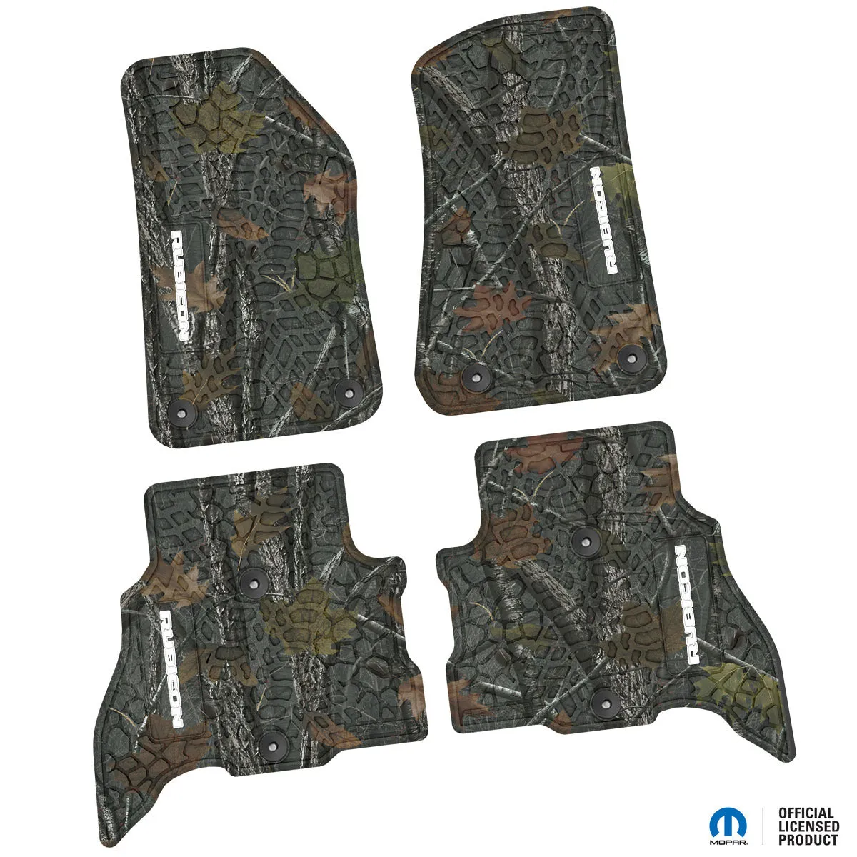 21-24 Jeep 4xe Front and RearTire Tread/Scorched Earth Scene w/ Rubicon Insert - Black w/ Red Insert product image