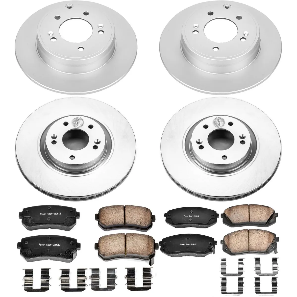 Z17 Geomet Coated Rotor Kit: Genuine Geomet Fully Coated Rotors; Ceramic Pads W/Hardware product image