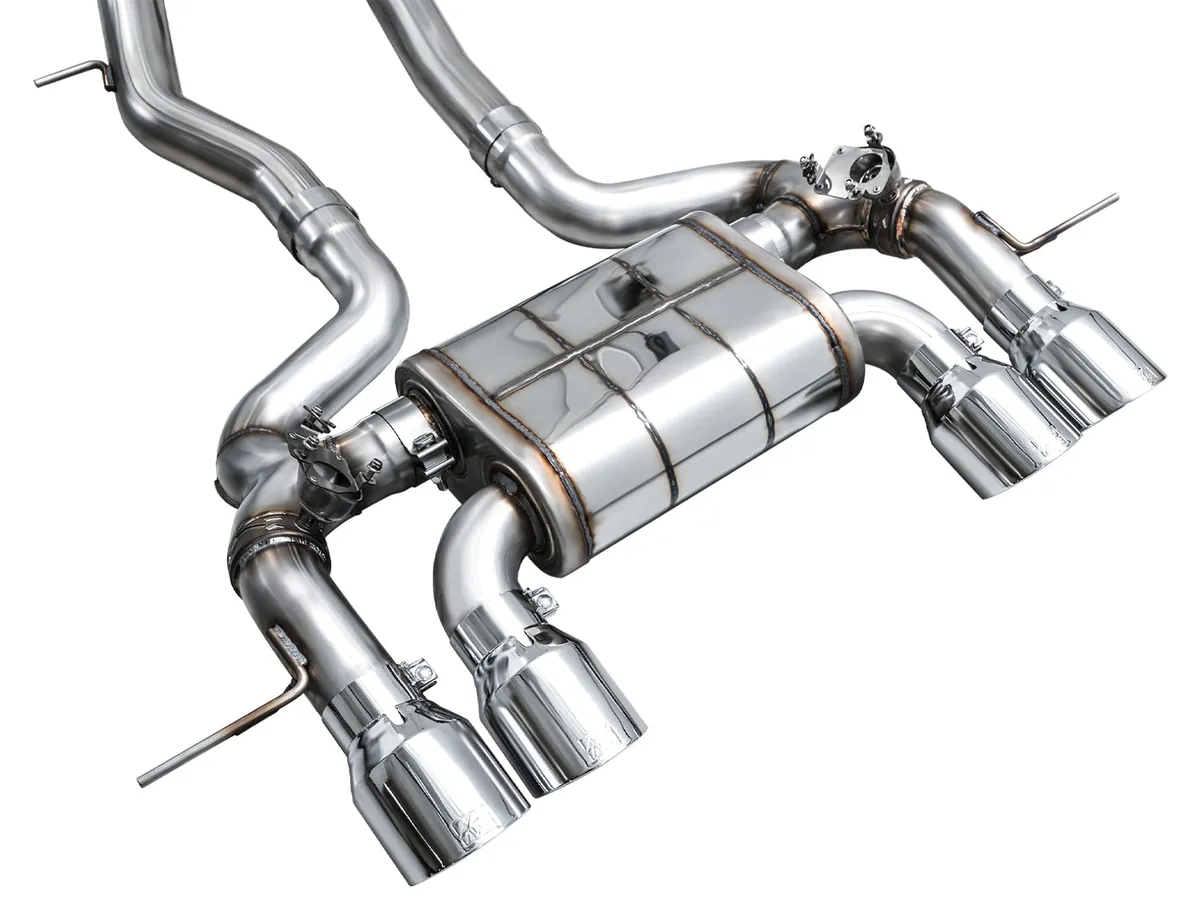AWE SwitchPath™ Exhaust for BMW G87 M2 - Chrome Silver Tips product image