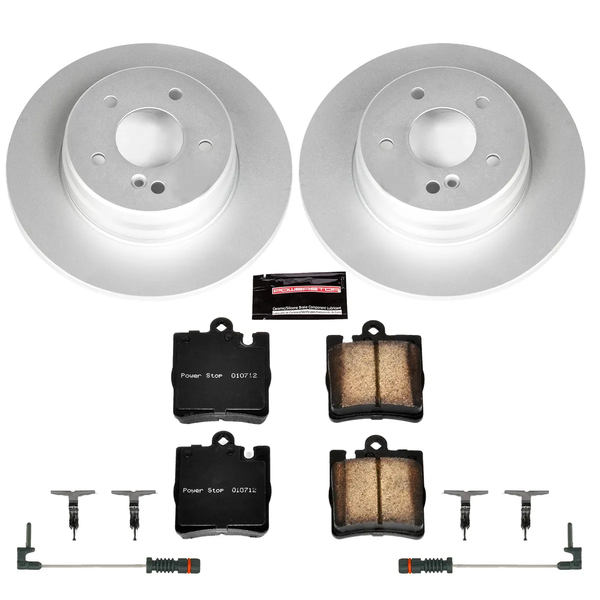 Z23 Sport Geomet Coated Rotor Kit For European Vehicles: Genuine Geomet Fully Coated Rotors; Carbon-Fiber Ceramic Pads W/Hardware; Pad Sensors product image