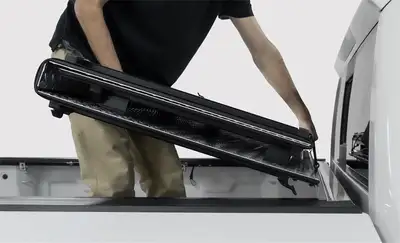 ACCESS 22c Santa Cruz 4ft (Hybrid Cover) Stance Hard Cover Black Urethane Tonneau Cover
