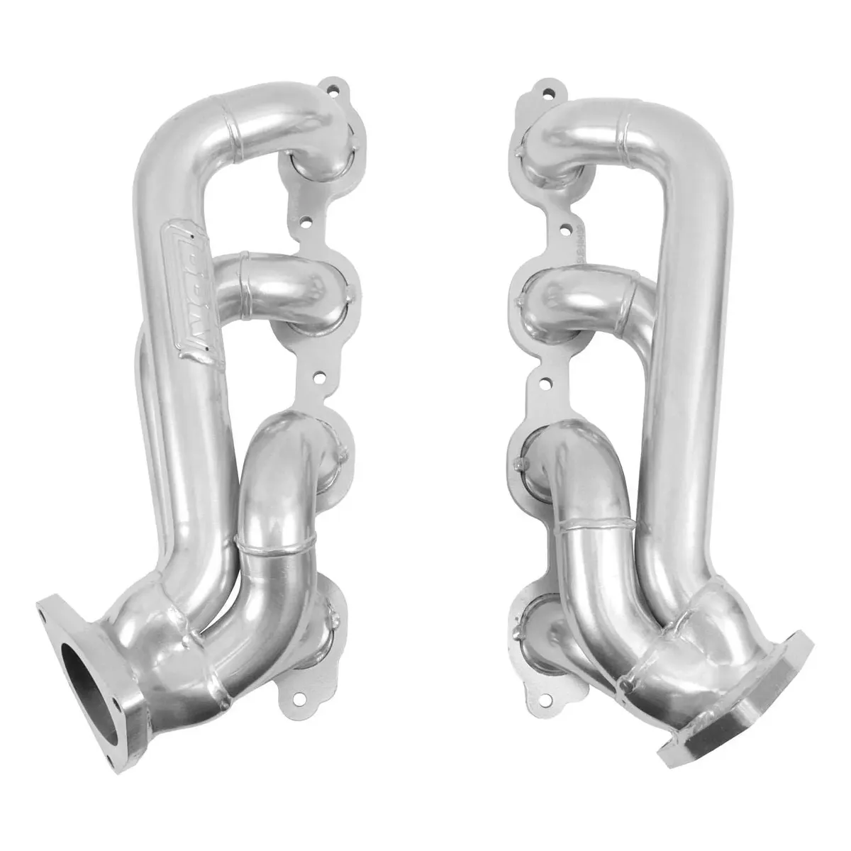 Bbk Performance Parts 40480 2019-2024 Chevy Truck 5.3/6.2l 1-3/4" Shorty Headers (Polished Silver Ceramic) product image