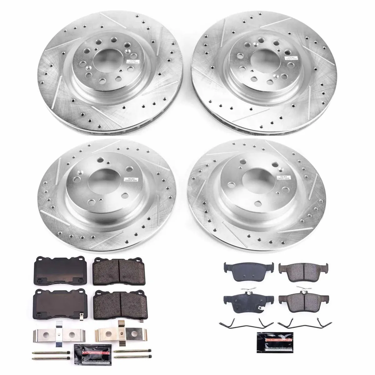 Z23 Evolution Sport Upgrade Kit: Drilled/Slotted Rotors; Carbon-Fiber Ceramic Pads W/Hardware product image
