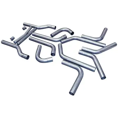 Flowmaster U-Fit Dual Kit 2.50in 16 pc. Universal Dual Pipe Kit (pipes only) Mandrel Bent Tubing 16 Gauge 409S Stainless Steel Tubing