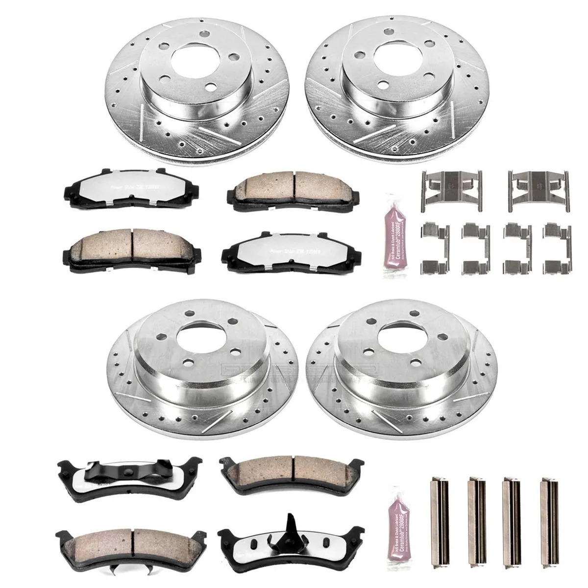 Z36 Truck/Tow Upgrade Kit: Drilled/Slotted Rotors; Carbon-Fiber Ceramic Pads W/Hardware product image