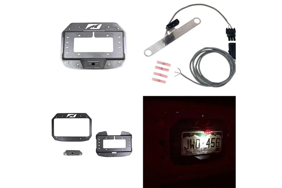 Spare Tire Delete Tag Mount / Tag Light Combo for Jeep JL / JLU product image