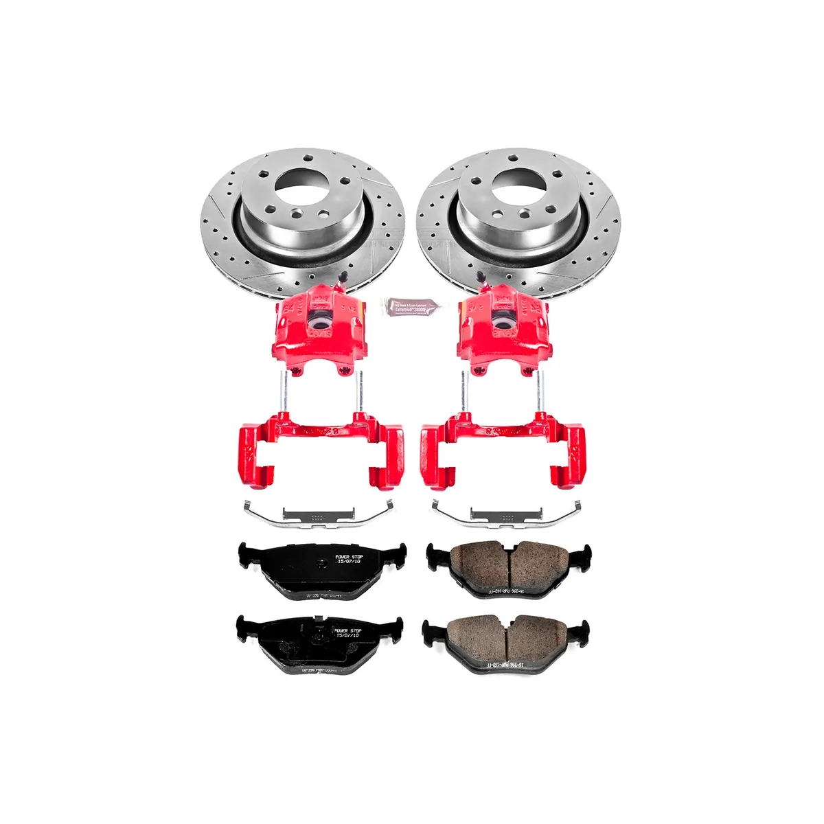 Z23 Evolution Sport Upgrade Kit: Drilled/Slotted Rotors; Carbon-Fiber Ceramic Pads; Pad Sensors; Powder Coated Calipers product image