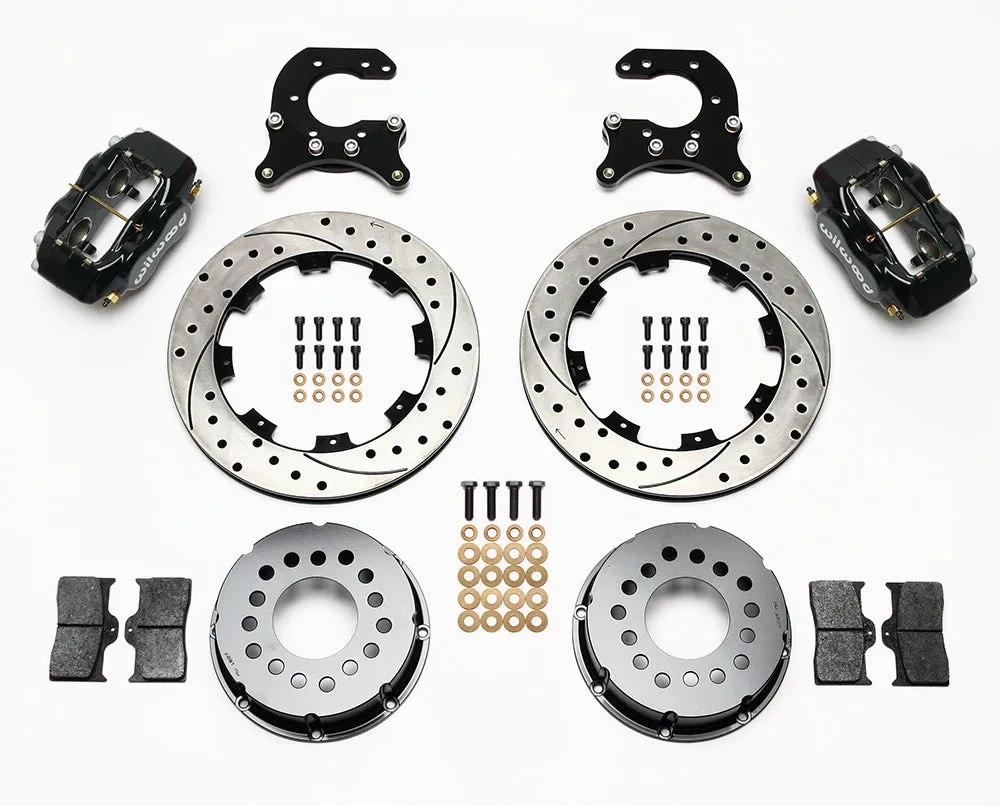 Forged Dynalite Pro Series Rear Brake Kit - 140-2113 - Plain Face / Red product image