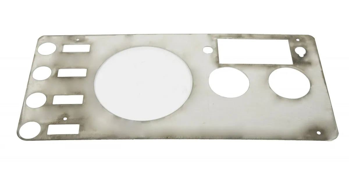 Jeep CJ Gauge Cover 77-86 CJ Polished Silver Kentrol product image