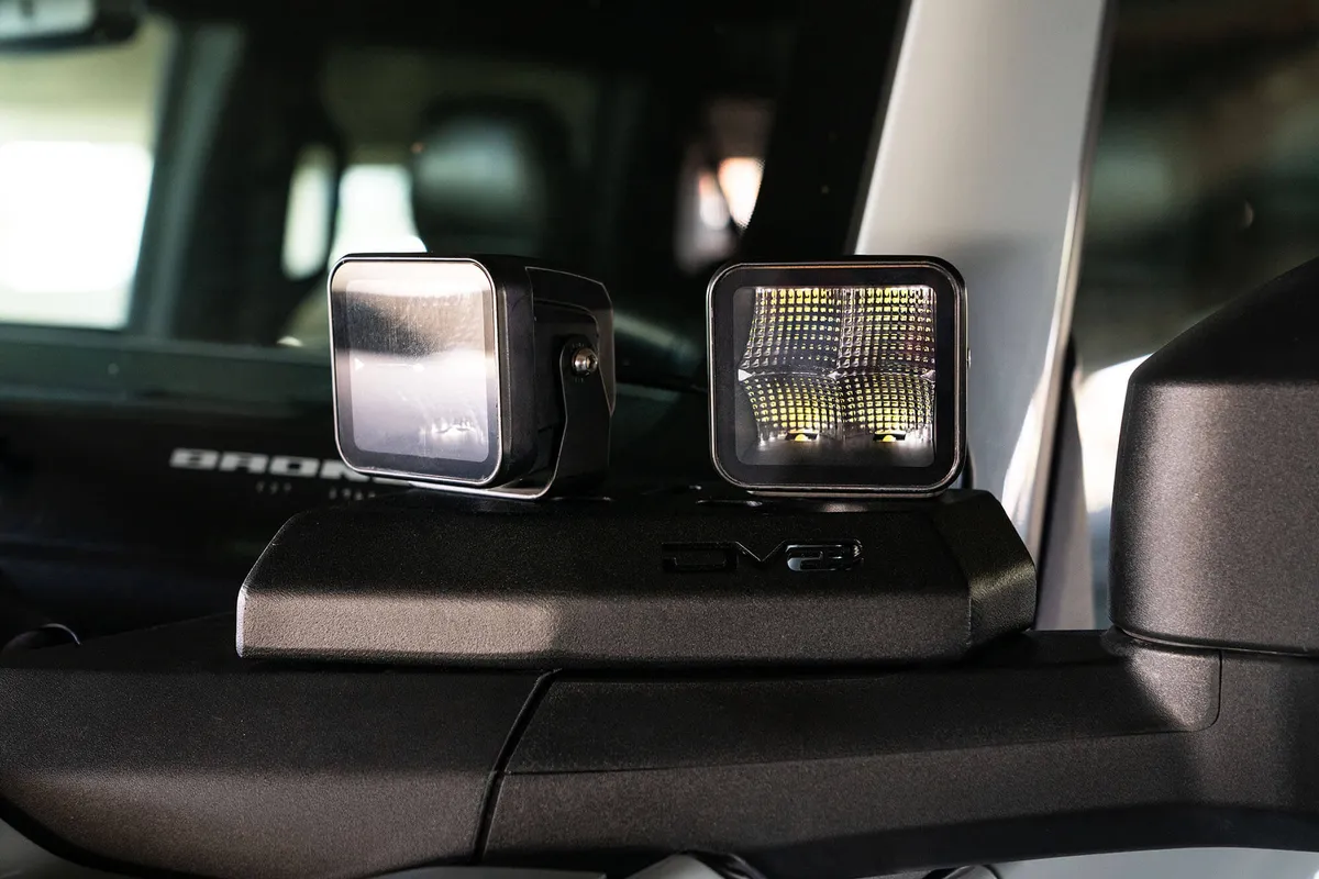 DV8 Offroad A-Pillar Pod Light Mounts - Bronco 2021+ product image