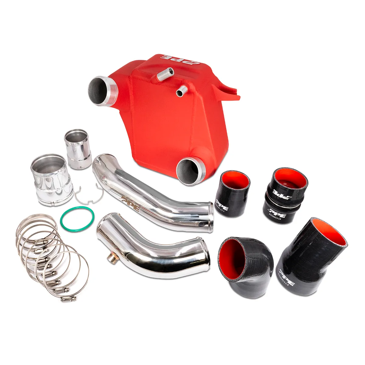 2011-2023 Ford 6.7L Air To Water Intercooler Kit Red PPE Performance product image