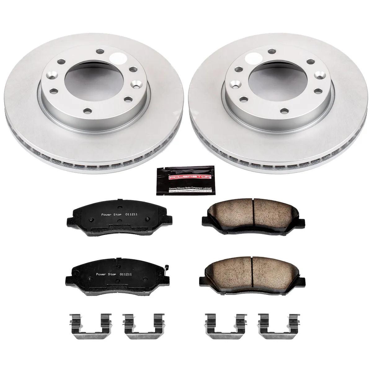 Z17 Geomet Coated Rotor Kit: Genuine Geomet Fully Coated Rotors; Ceramic Pads W/Hardware product image