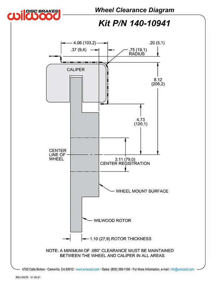 1963 - 1987 Chevrolet, GMC AERO4 Big Brake Rear Parking Brake Kit - 140-10941 product image