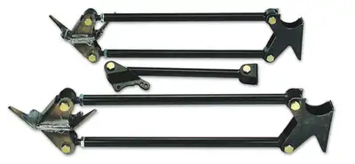 Ridetech Parallel Four Link Universal Weld-In W/ Black Powder Coated Bars Parallel Bars Panhard Bar Brackets Hardware And Installation Instructions Ridetech