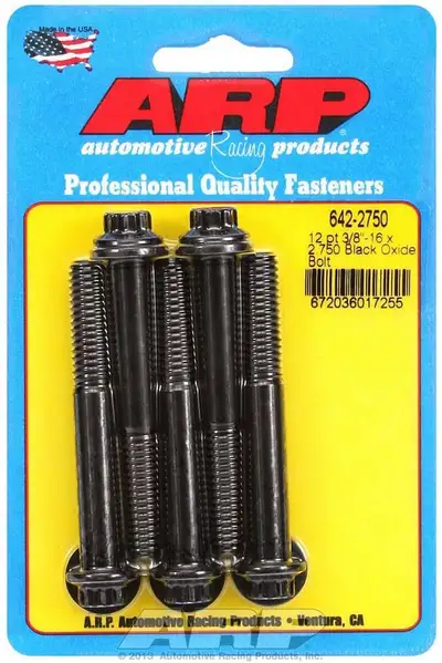 ARP Auto Racing 3/816 x 2.750 12pt Black Oxide Bolts