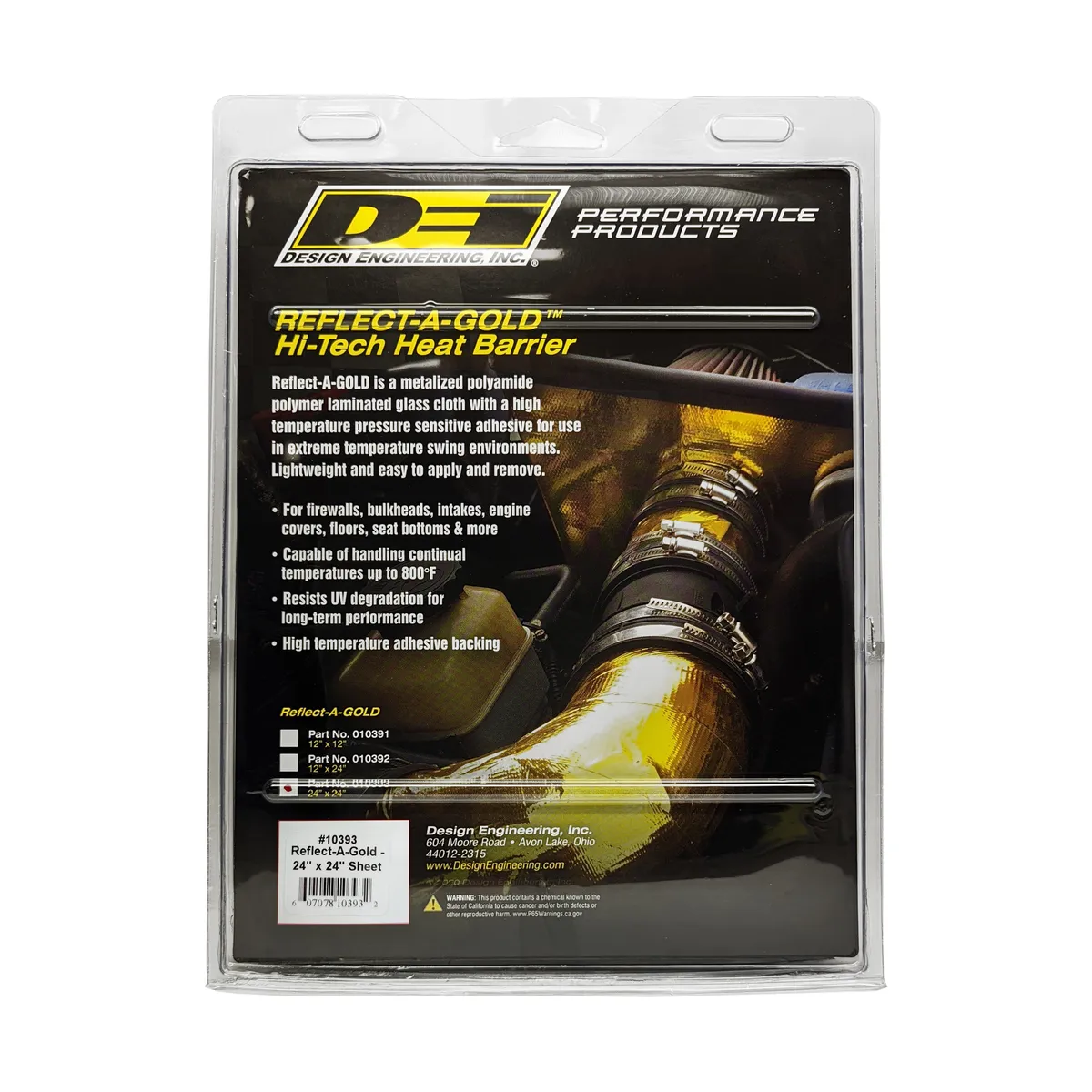 DEI 10393 Reflect-A-GOLD Heat Reflective Sheet 24 x 24 010393 product image