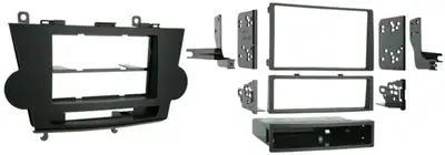 Metra Electronics Turbokits; Radio Installation Kit; Incl. Instr./Hardwre/Storge Pocket/Snap-In Iso Support Systm;for Dble/Two Single Din;recessd Din Opening;oem Quality ABS Plastic; Matte Black;