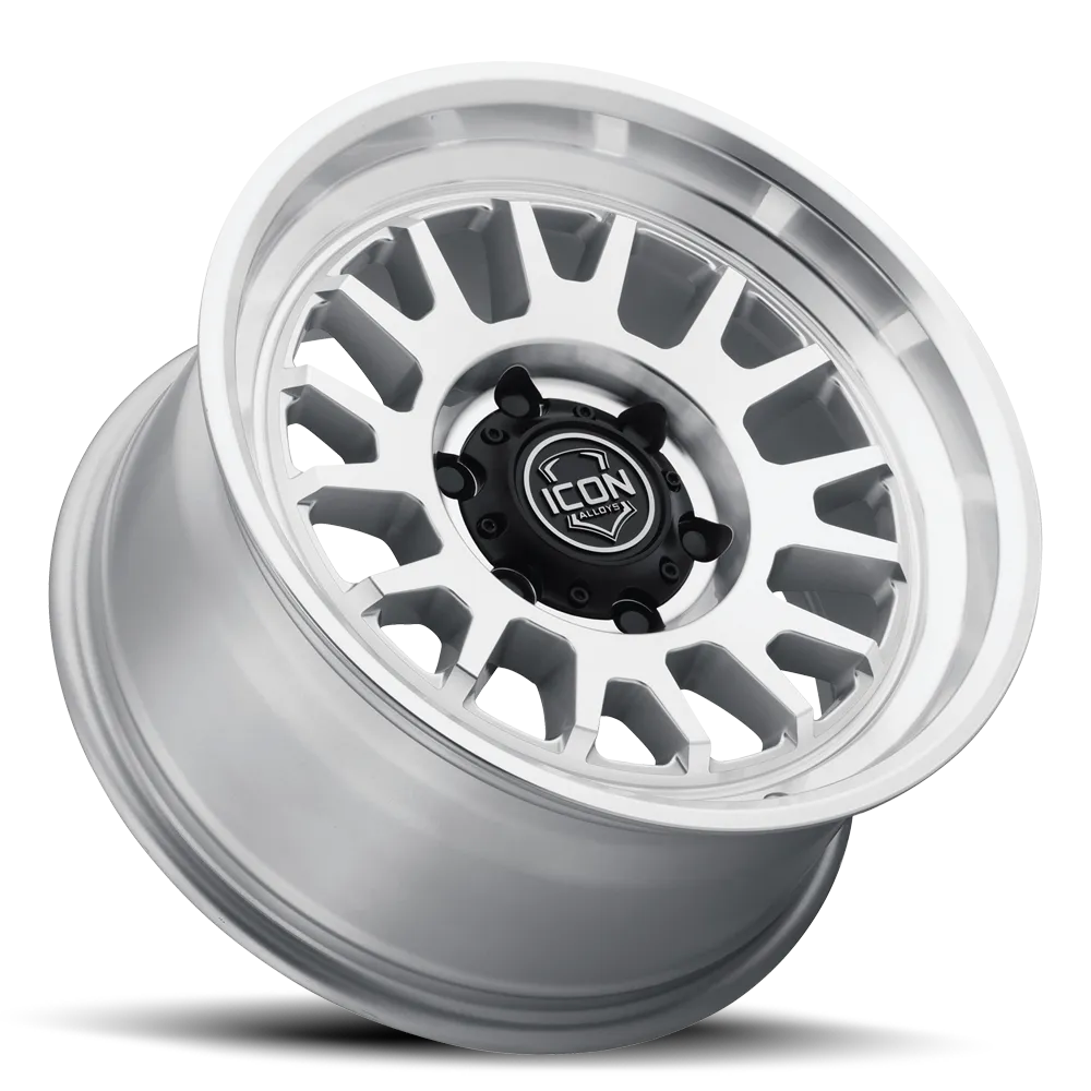 Icon Alloys Anza Silver Machined 17 x 8.5 / 5 x 5 / 6mm / 4.5in Backspace product image
