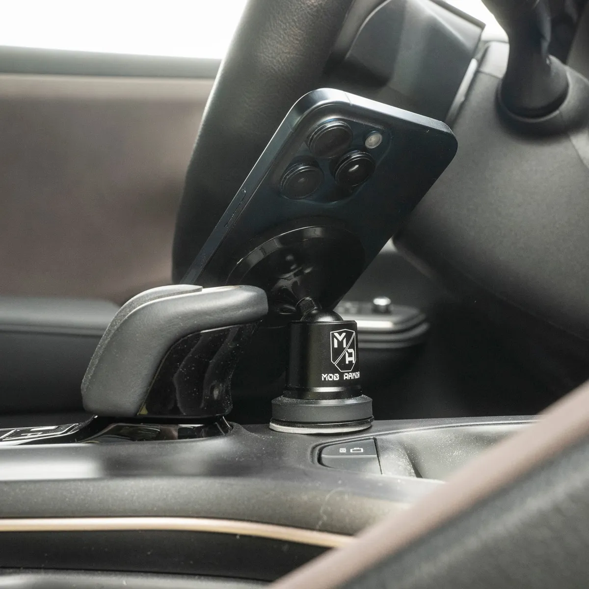 MobNetic Maxx .MS CHROME Finish | Non-Charging MagSafe® Magnetic Phone Mount product image