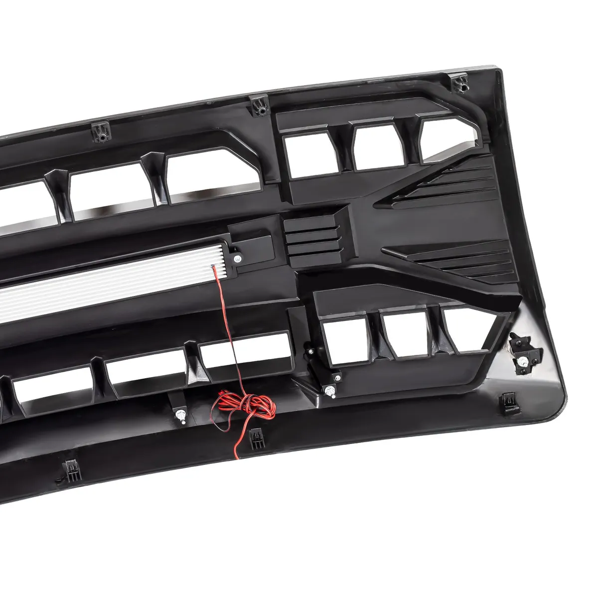 American Modified Amfmaa00114 Armor Grille With LED Off-Road Lights - Matte Black product image