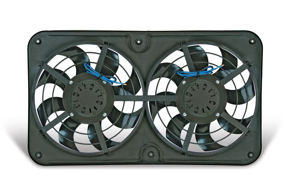 Flex-A-Lite Fan Electric 12 1/8in Dual Shrouded Pusher or Puller Universal Xtreme Sblade