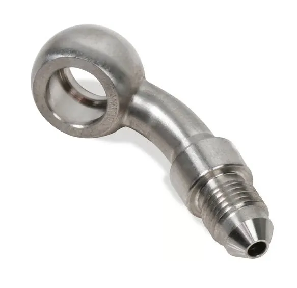 Earl's Banjo Adapter - Long Style 3 AN Male to 3/8" or 10mm - 45 Degree - Long Style - Stainless Steel product image