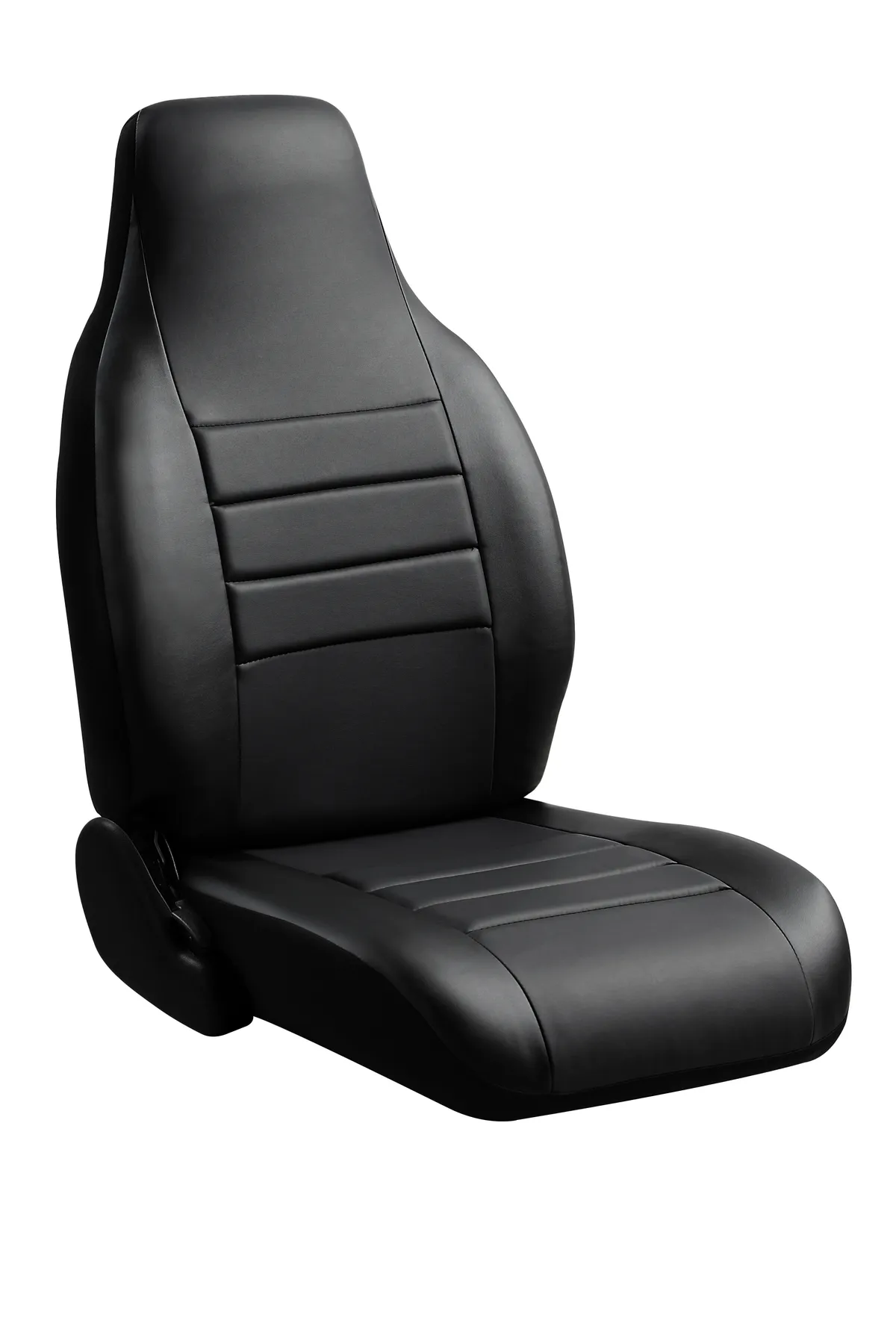 LeatherLite™ Custom Seat Cover; Bench Seat; Solid Black; product image