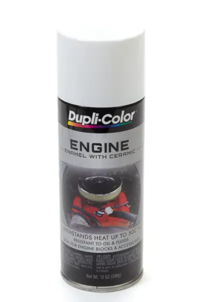 Dupli-Color Engine Enamel With Ceramic; Universal White; 12 Oz. Aerosol