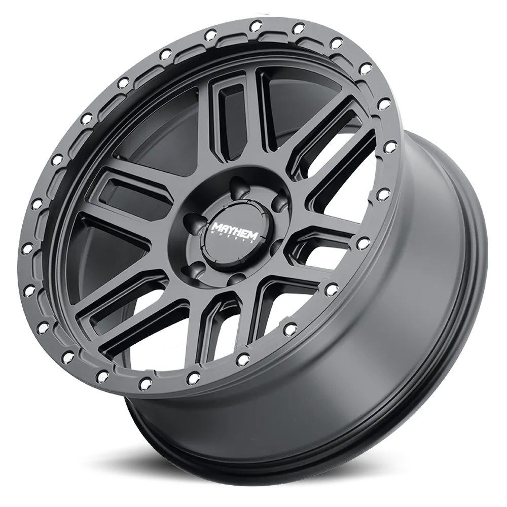 Mayhem Offroad Wheels Delta 8304 MB 17x9 Matte Black Lip Black -12 Off Set 6 Lug 4.53 BSM 106 Bore Cast Aluminum product image