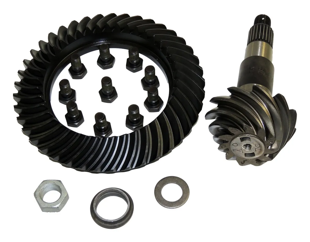 Differential Ring And Pinion; Rear; 3.73 Ratio; Incl. Ring And Pinion/Ring Gear Bolts/Crush Sleeve/Pinion Washer/Pinion Nut; product image