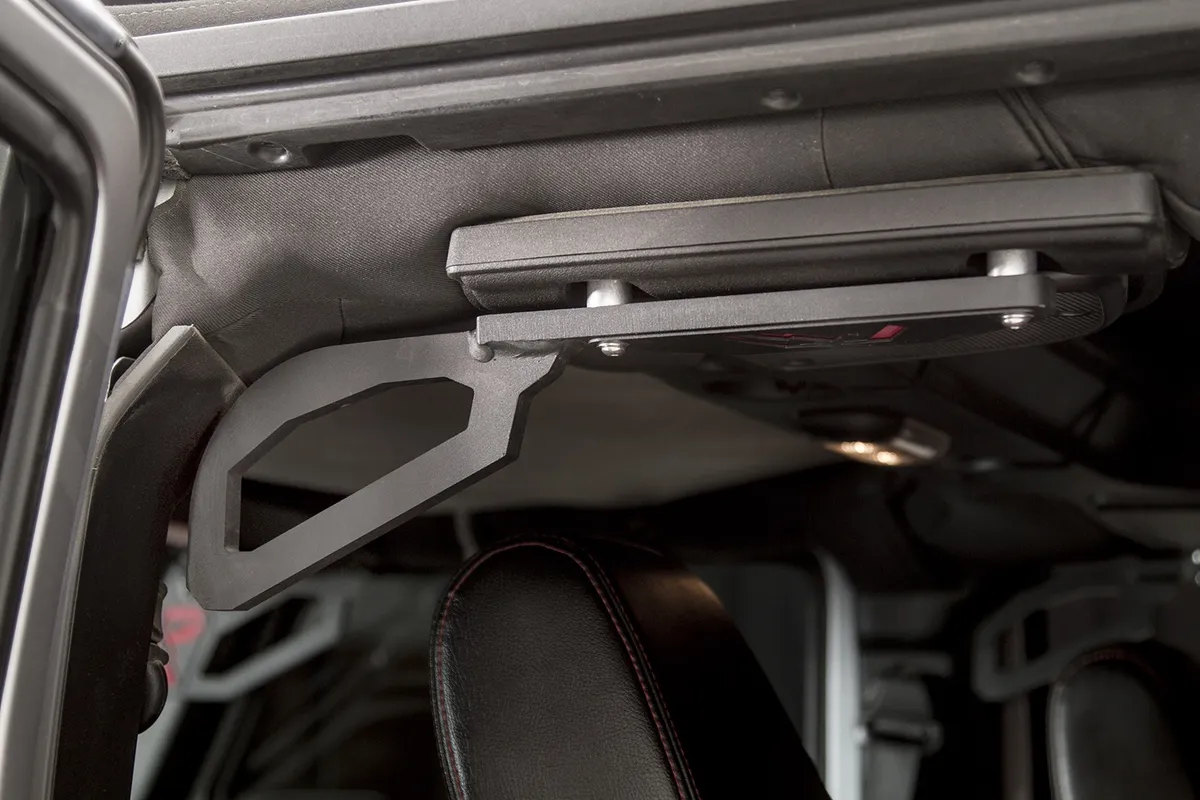 Grab Handle; Rear; Matte Black Powder Coat; product image