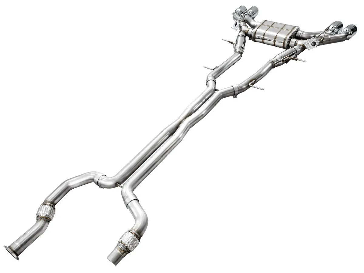AWE SwitchPath Exhaust for Cadillac CT4-V Blackwing - Chrome Silver Tips - 3025-42436 product image