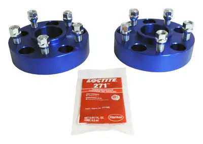 Crown Automotive Jeep Replacement RT Off-Road 1.5in Wide Blue Wheel Spacer Set for 2018+ Jeep JL Wrangler & JT Gladiator