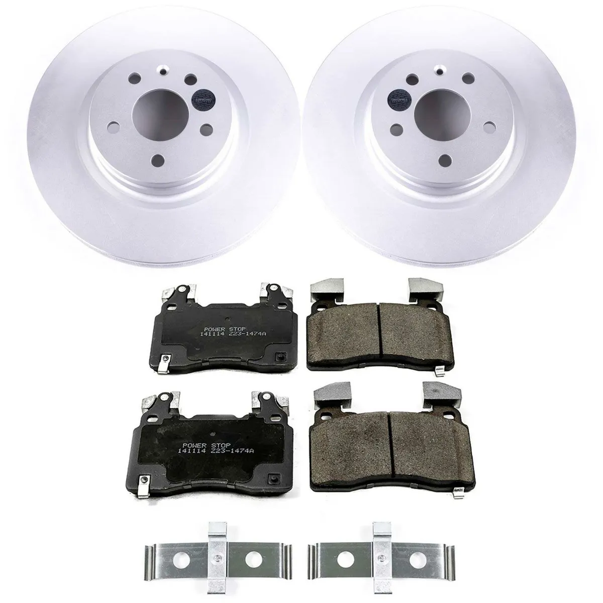 Z17 Geomet Coated Rotor Kit: Genuine Geomet Fully Coated Rotors; Ceramic Pads W/Hardware product image
