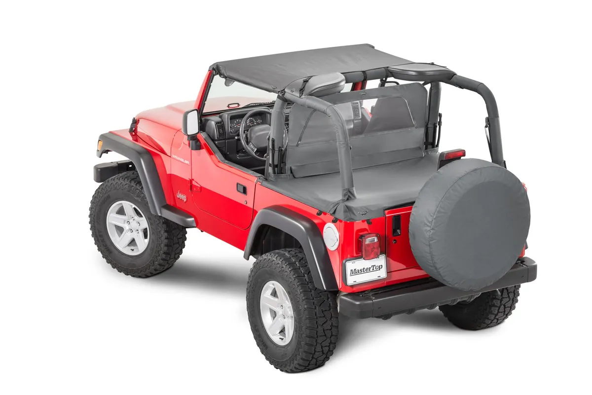 Jeep Zip Down WindStopper For 80-06 Jeep CJ 87-06 Wrangler TJ/YJ Black Diamond MasterTop product image