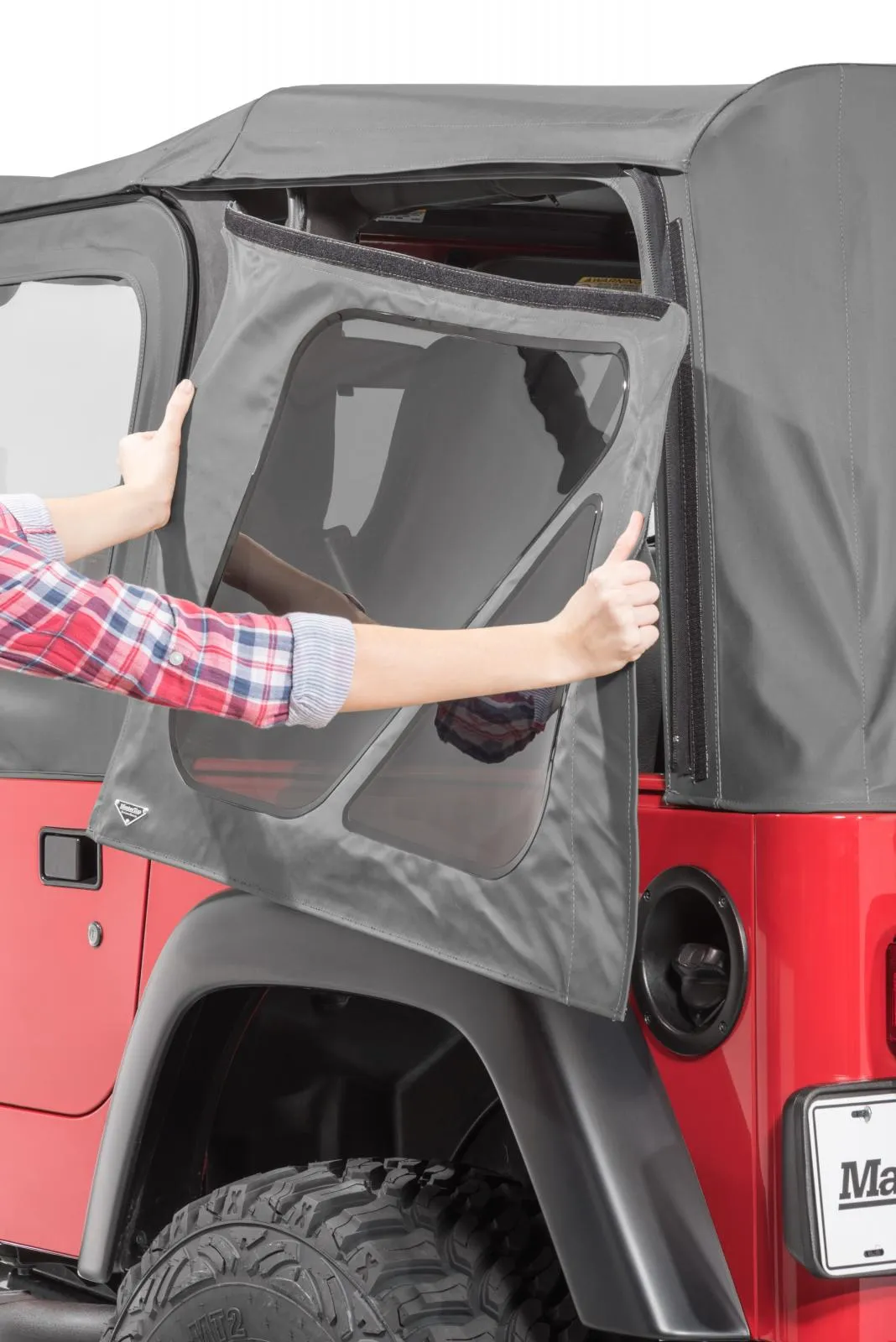 Jeep Full Hardware Top No Doorskins Tinted Glass For 97-06 Jeep Wrangler Spice Diamond MasterTop product image