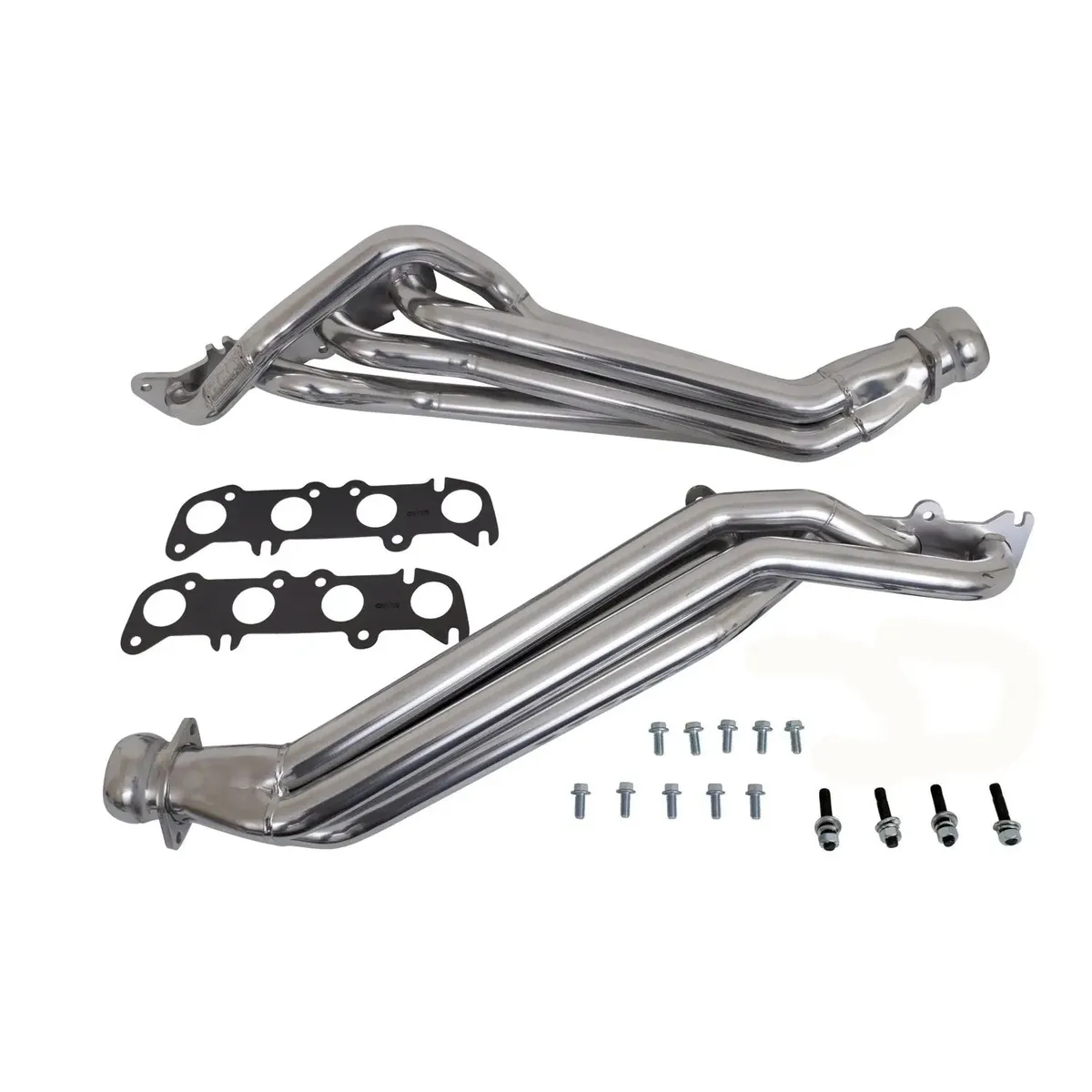 Ford F150 Truck 5.0 Coyote 1-3/4 Long Tube Exhaust Headers Polished Silver Ceramic 11-14 product image