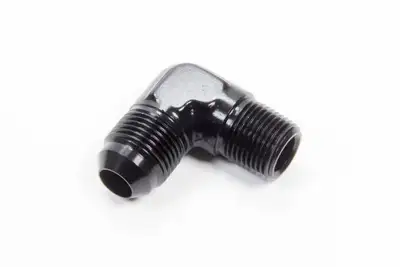 Aeroquip 90 Deg Alum #8 Flare 3/8 in Black