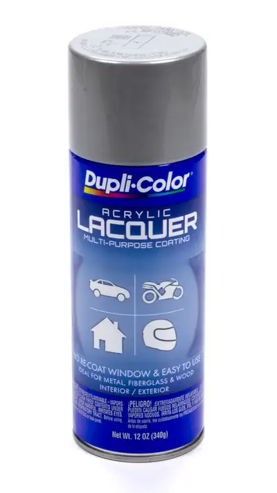Dupli-Color Premium Lacquer; Silver; 12 Oz. Aerosol