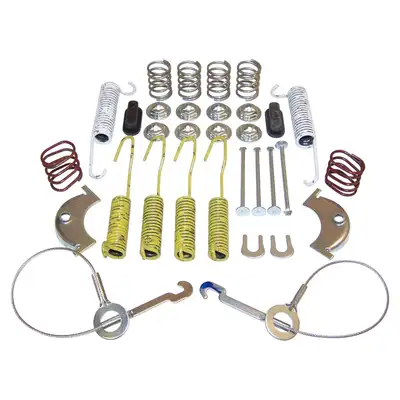 Crown Automotive Jeep Replacement 1984-1993 XJ Cherokee MJ Comanche w/ Dana 44 Rear Axle w/ 10" X 2-1/2" Drums;1986-1986 CJ-7 CJ-8 w/ Dana 44 Rear Axle;1987-1998 YJ Wrangler w/ Dana 44 Rear Axle w/ 10" X 2-1/2" Drums;Drum Brake Small Parts Kit