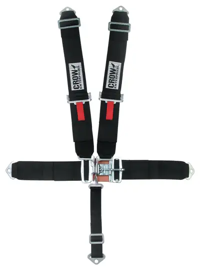 crow safety 5-Pt Harness Big Latch Blk Bolt In Pull Down