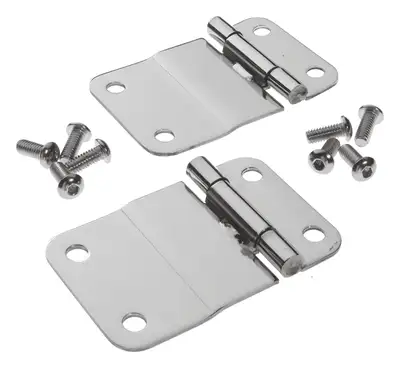 Crown Automotive Jeep Replacement RT Off-Road - Stainless Stainless Tailgate Hinge Set