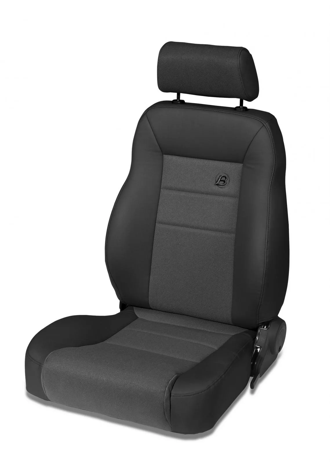 Black Denim Trailmax II Seats Trailmax II Pro Seat, Driver side, Front, center fabric insert Jeep 76-06 CJ7 & Wrangler; 97-02 req. Adapter 51256; 03-06 req. Adapter 51245 Drvr/51248 Psngr product image