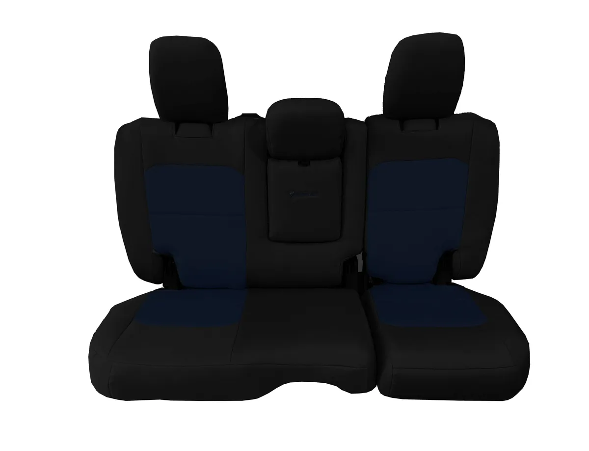 Rear Bench Tactical Seat Covers For Jeep® Wrangler Jlu 2018+ 4 Door - With Fold Down Armrest Only! w/ Molle (Not For 4xe Edition) | Bartact® product image
