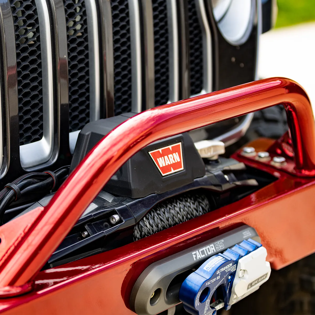 18c Wrangler/20c Gladiator Krawler Lite Front Bumper With Hoop Raw product image