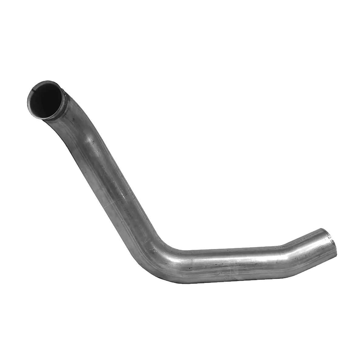 Armor Lite Turbocharger Down Pipe; 4 in. Diameter; Mandrel Bent; Aluminized; Rectangular Tip; product image